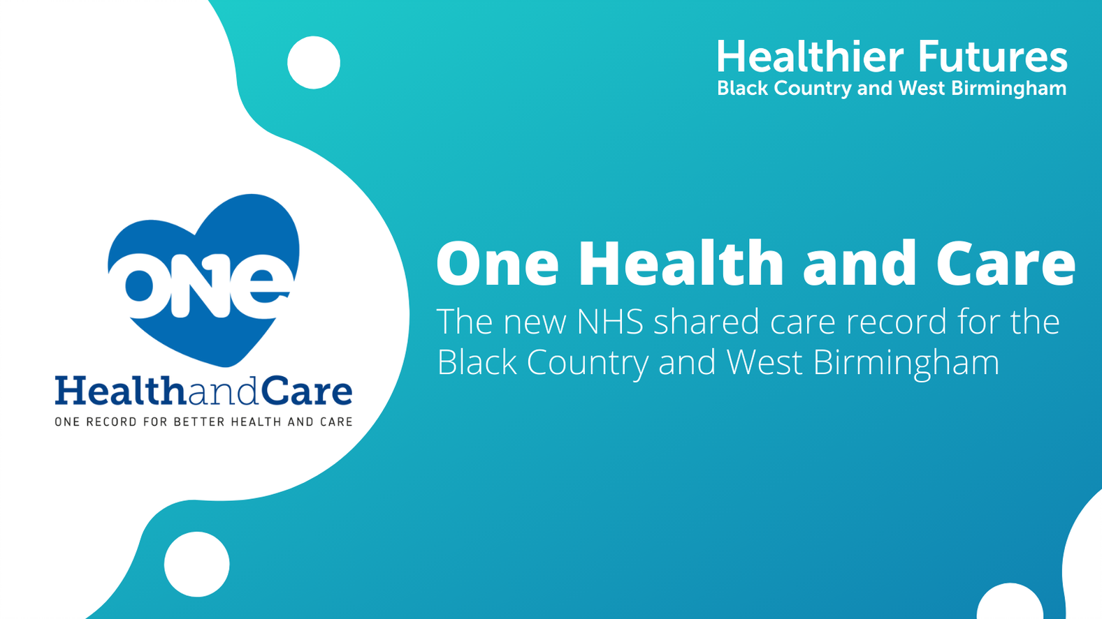 One health and Care Record logo