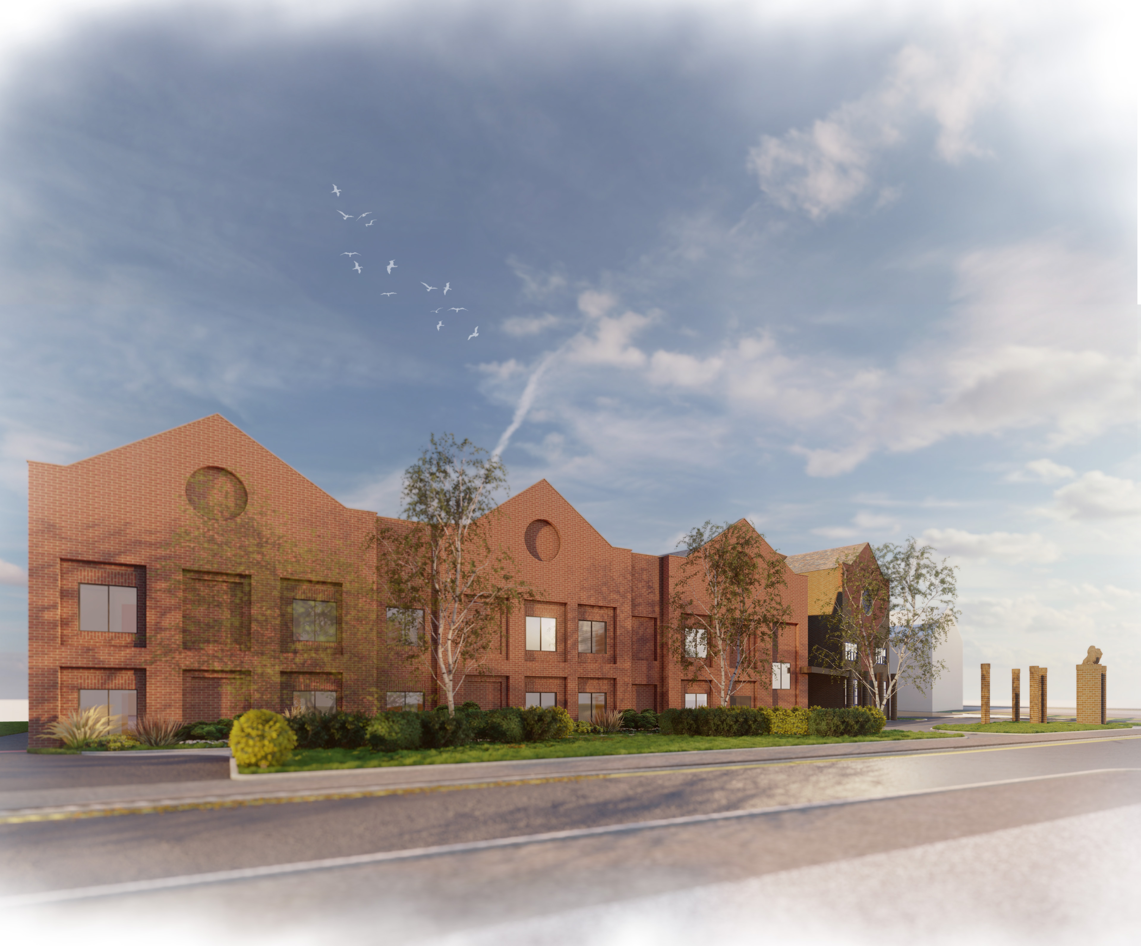 Artist's impression of Edward Street Hospital
